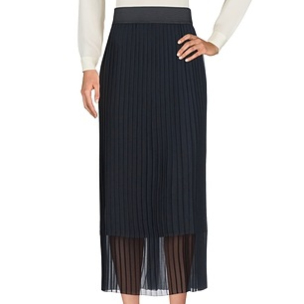Diana Gallesi / Long Pleated Skirt